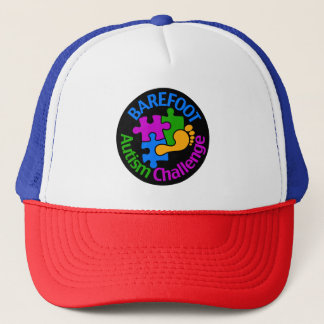 Barefoot Autism Challenge Trucker Hat Truckerkappe