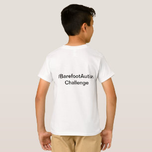 Barefoot Autismus Challenge kids Shirt