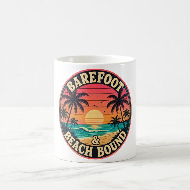 Barefoot & Beach Bound Abzeichen Verwandlungstasse (Mittel)