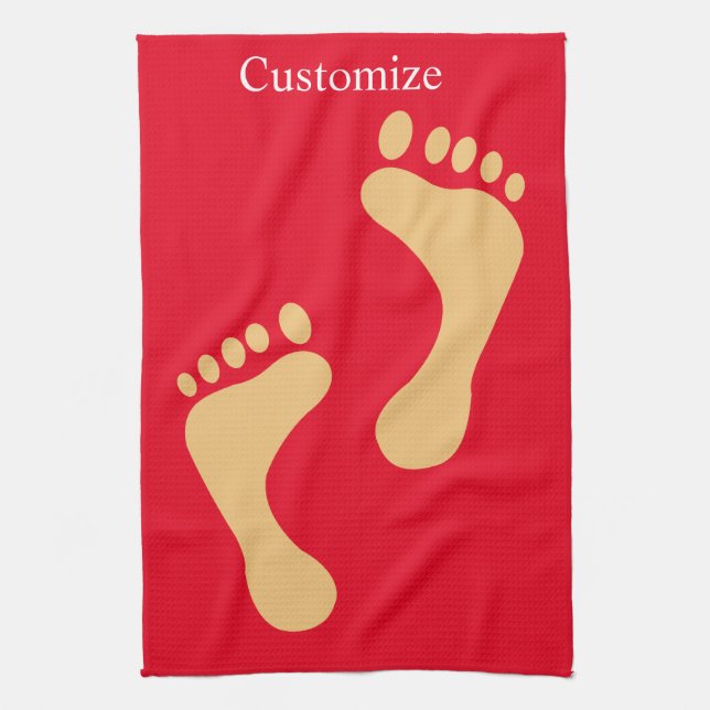 Barefoot Beach Bum Thunder_Cove Geschirrtuch (Vertikal)