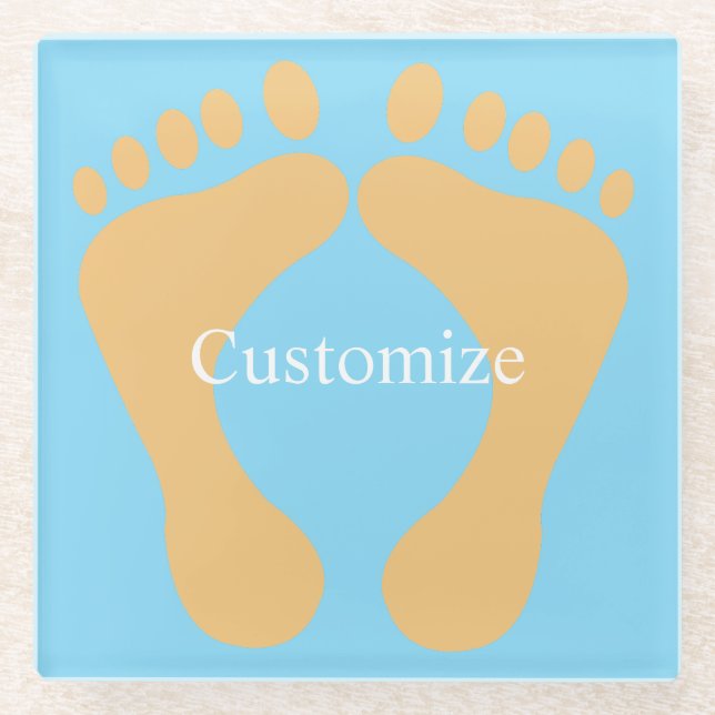 Barefoot Beach Bum Thunder_Cove Glasuntersetzer (Vorderseite)