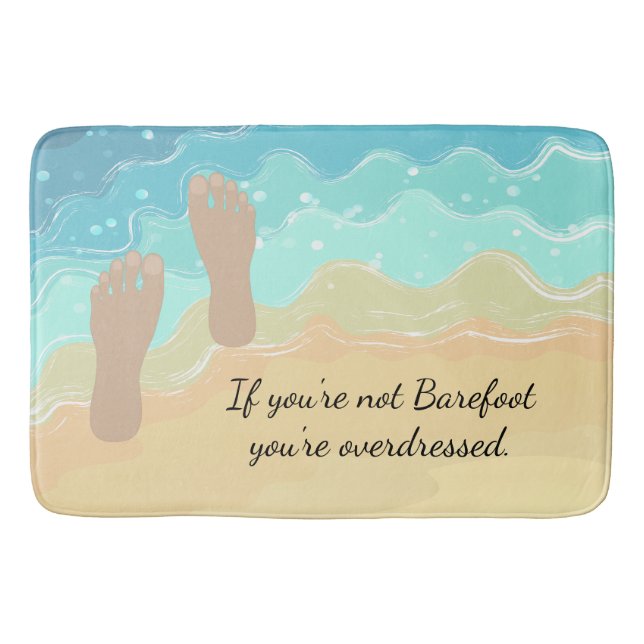 Barefoot Beach Niedlich Badematte (Vorderseite)