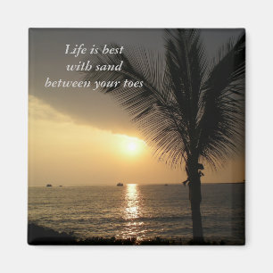 Barefoot Beach Sand Magnet