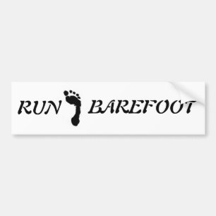 Barefoot Brand "run barfoot" Autoaufkleber