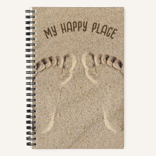 Barefoot Footprints in Sand Notizbuch