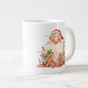 Barefoot Holly Jolly Santa Jumbo-Tasse