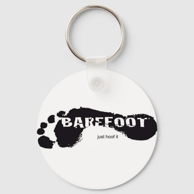BareFoot-Logo Schlüsselanhänger (Vorderseite)