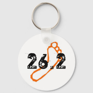 Barefoot Marathon Keychain Schlüsselanhänger