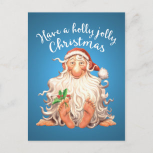 Barefoot Santa Holly Jolly Weihnachten