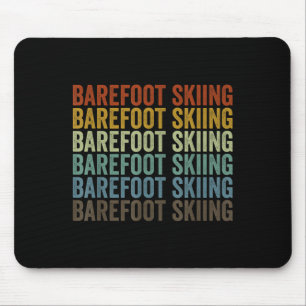 Barefoot-Skisport Retro  Mousepad