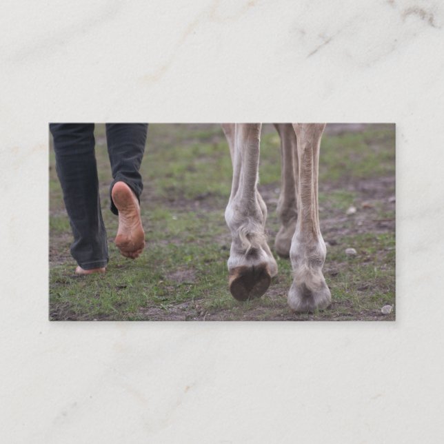 Barefoot-Trimmer Visitenkarte (Vorderseite)