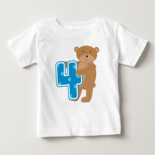 Bären 4. Geburtstag - Hemden und Geschenke Baby T-shirt