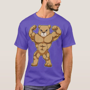 Bären als Bodybuilder mit großen Muskeln T-Shirt