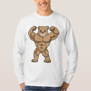 Bären als Bodybuilder mit großen Muskeln T-Shirt