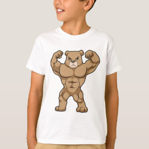 Bären als Bodybuilder mit großen Muskeln T-Shirt