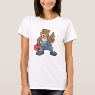 Bären als Handwerker mit Werkzeugkasten T-Shirt