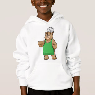 Bären als Koch mit Kochen Schürze & Bowl Hoodie