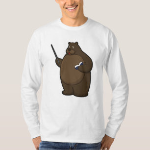 Bären als Lehrer mit Buch & Pointer T-Shirt