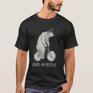 Bären auf dem Fahrrad Radfahrer Radfahrer T-Shirt