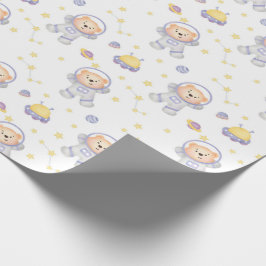 Bären aus dem Weltraumumschlagpapier Geschenkpapier
