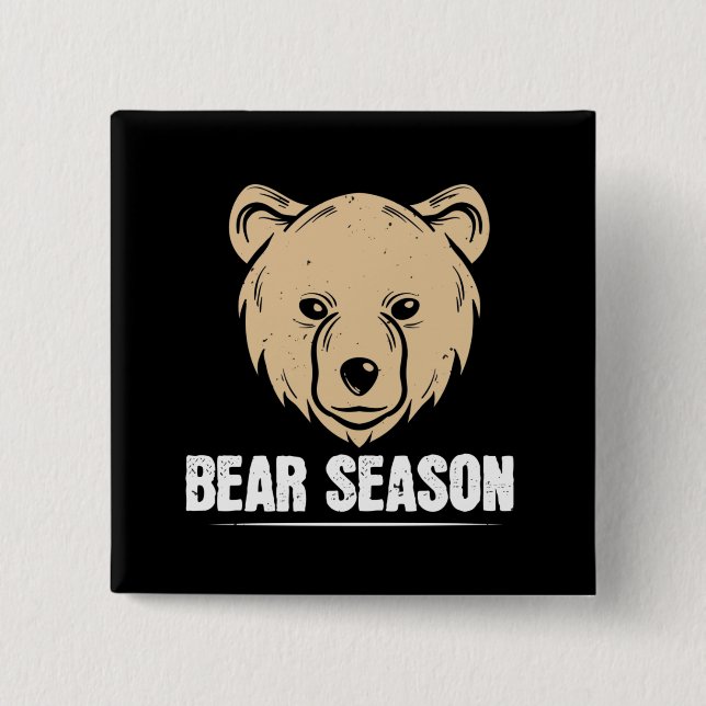 Bären - Bärensaison Button (Vorderseite)