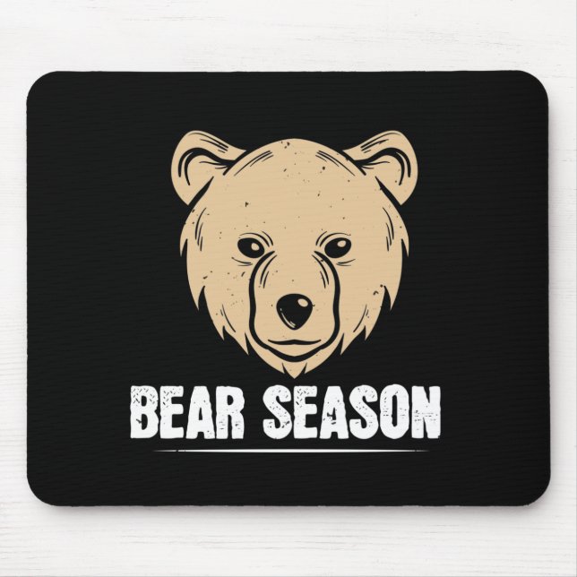Bären - Bärensaison Mousepad (Vorne)