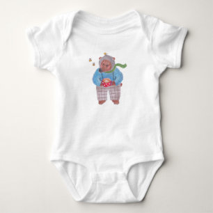 Bären, Bienen und Cappuccino Baby Strampler