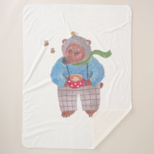 Bären, Bienen und Cappuccino Sherpadecke