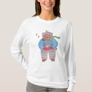 Bären, Bienen und Cappuccino T-Shirt