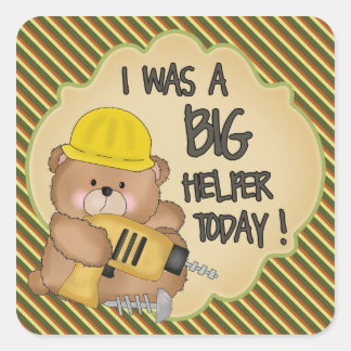 Bären Big Helper Award Sticker