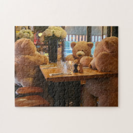 Bären-Café-Puzzle, 28 cm x 36 cm, 252 Teile Puzzle