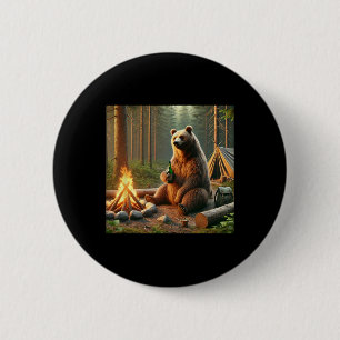 Bären Camping Button
