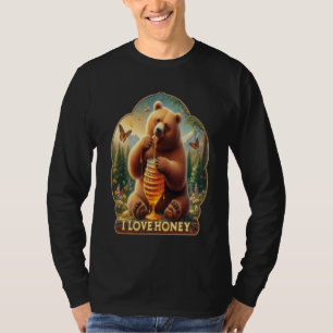 Bären, die Honig aus Honigwaben essen T-Shirt