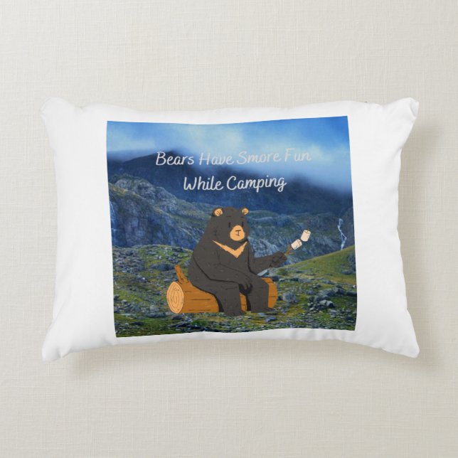 Bären haben beim Camping mehr Spaß Dekokissen (Vorderseite)