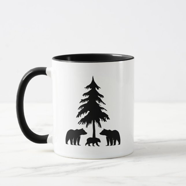 Bären im Wald Kaffee Tasse (Links)