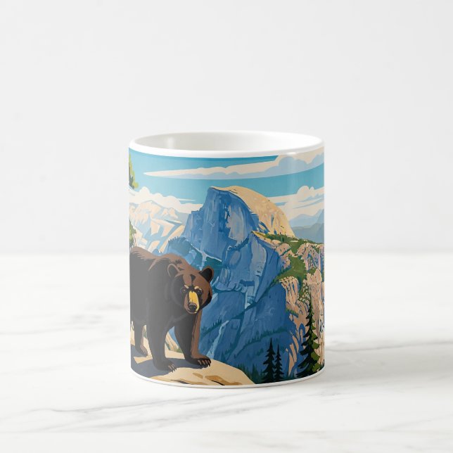 Bären im Yosemite Nationalpark Kaffeetasse (Mittel)