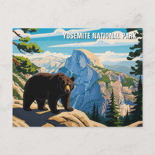 Bären im Yosemite Nationalpark Postkarte