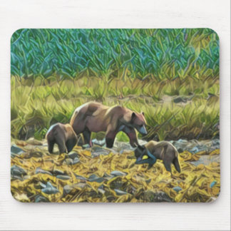 Bären in Alaska Mousepad