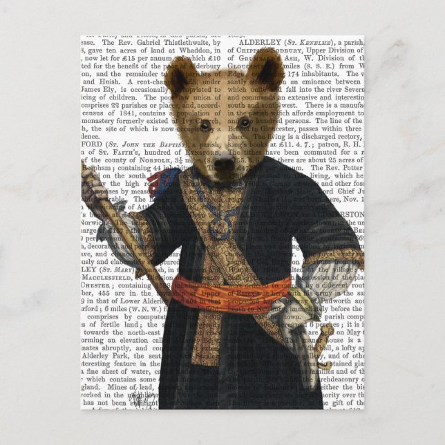 Bären in Blue Robes 2 Postkarte (Vorderseite)