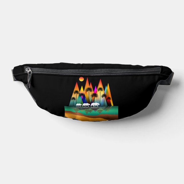 Bären in den Wäldern der modernen Berge Bauchtasche (Ablage )