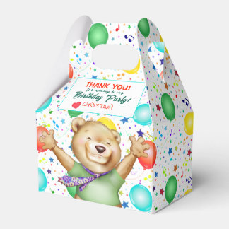 Bären in der Krawatte Süße Tier Kindergeburtstag Geschenkschachtel