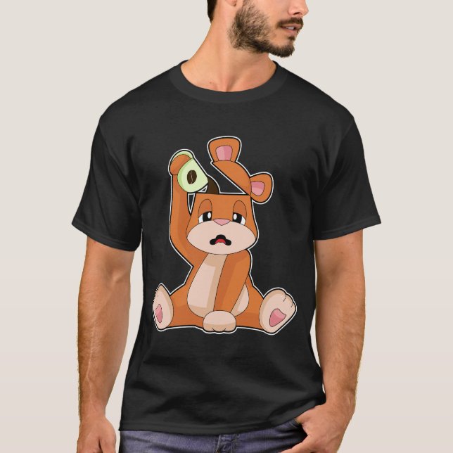 Bären-Kaffeetasse T-Shirt (Vorderseite)