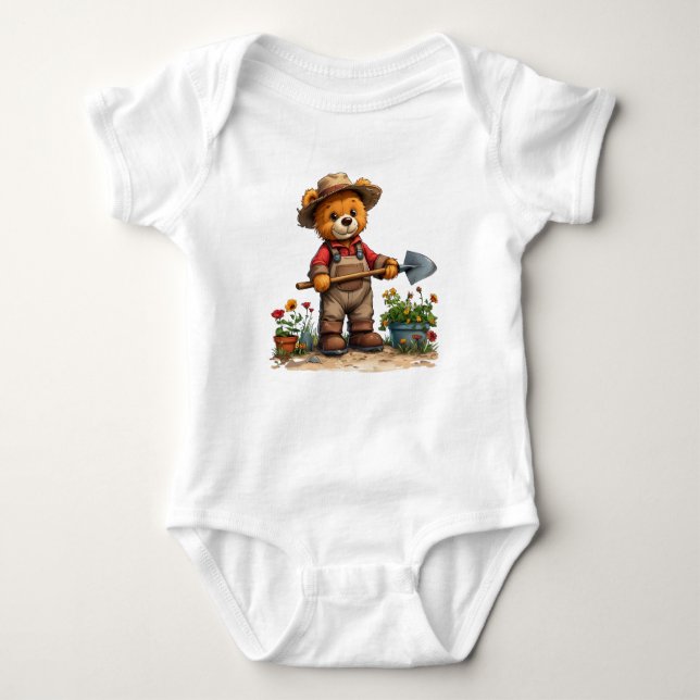 Bären-Kollektion für kleine Abenteurer! Baby Strampler (Vorderseite)