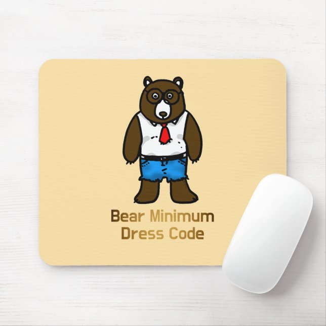 Bären Minimal Funny Office Pub Art Mousepad (Mit Mouse)