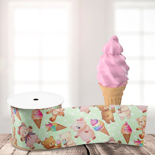 Bären mit Eiscreme Ripsband