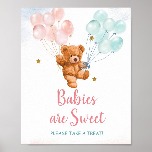 Bären Niedlich Babys sind süß, nehmen Sie bitte ei Poster (Vorne)
