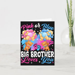 Bären Nk oder Blau Big Brother liebt dich Geschlec Karte