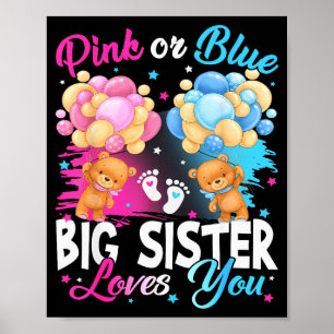 Bären Nk Oder Blau Große Schwester Liebt Dich Gesc Poster
