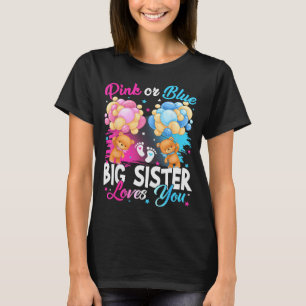 Bären Nk Oder Blau Große Schwester Liebt Dich Gesc T-Shirt