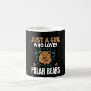 Bären - Nur ein Mädchen, das Eisbären Liebe Kaffeetasse